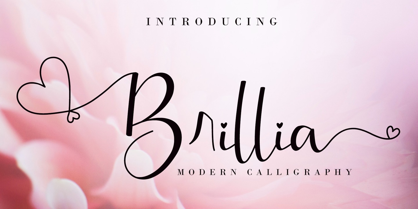 Brillia Calligraphy Font preview